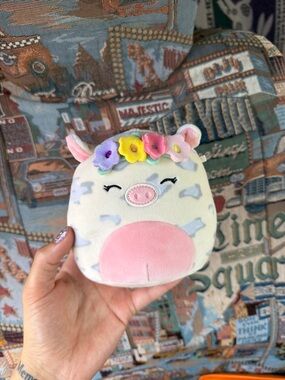 Squishmallows Rosie the Spotted Pig Floral Plush